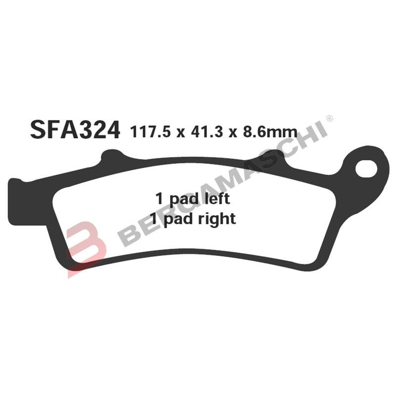 PASTIGLIE FRENO MOTO EBC SFAC324 SFAC BEVERLY 350 11- SPORT TOURING DAL 2011