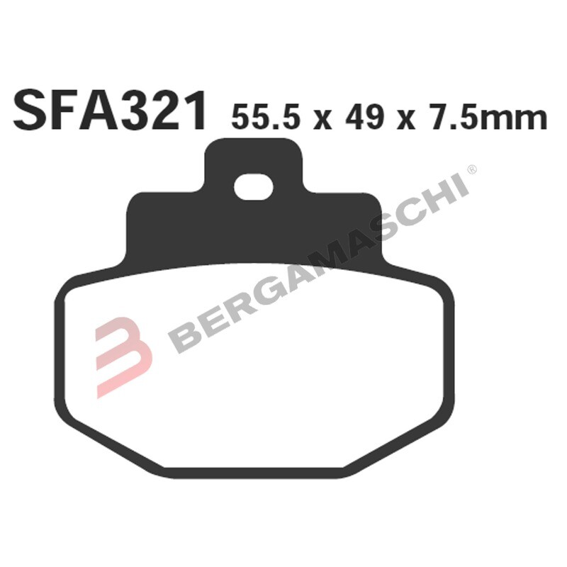 PASTIGLIE FRENO MOTO EBC SFAC321 SFAC GILERA RUNNER 125/180/200 PIAGGIO BENELLI