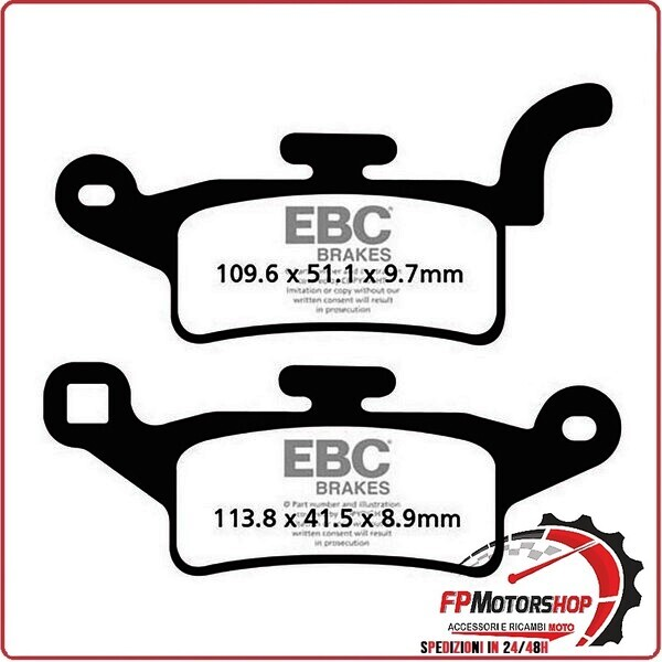 PASTIGLIE FRENO MOTO EBC SFAC492 SFAC YAMAHA XENTER 125 BW S 2012-2015