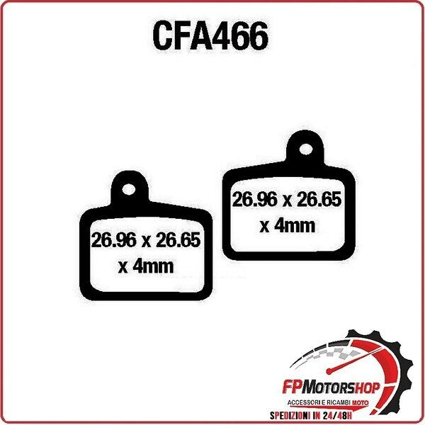 [R4246600] PASTIGLIE FRENO BICI MTB CFA466HH EBC MESCOLA SINTERIZZATA MOUNTAINBIKE