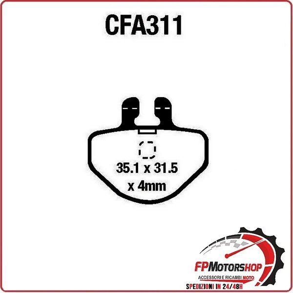 PASTIGLIE FRENO MOTO EBC CFA311R MTB
