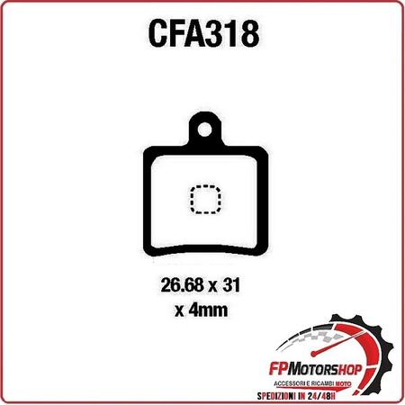 PASTIGLIE FRENO MOTO EBC CFA318R MTB