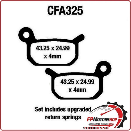 PASTIGLIE FRENO MOTO EBC CFA325R MTB