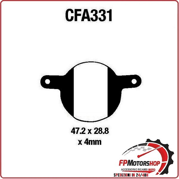 PASTIGLIE FRENO MOTO EBC CFA331R MTB
