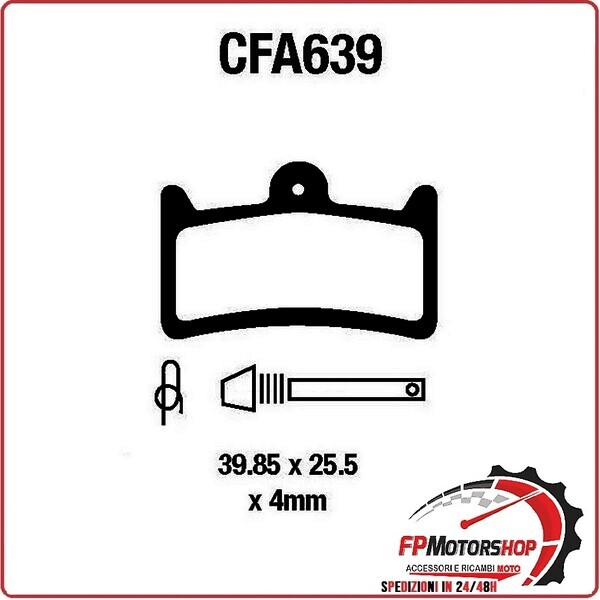 PASTIGLIE FRENO MOTO EBC CFA639R MTB