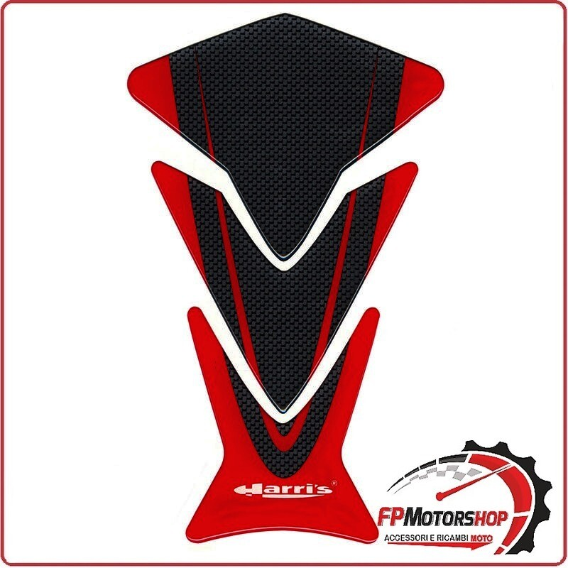 PROTEZIONE SERBATOIO CARBONIO-ROSSO CARBONIO ROSSO 12970-R ARIETE