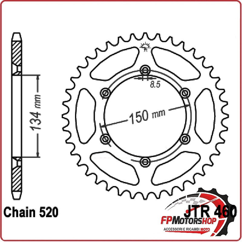CORONA JT 460 Z48 JTR460.48 2004-2010 KAWASAKI