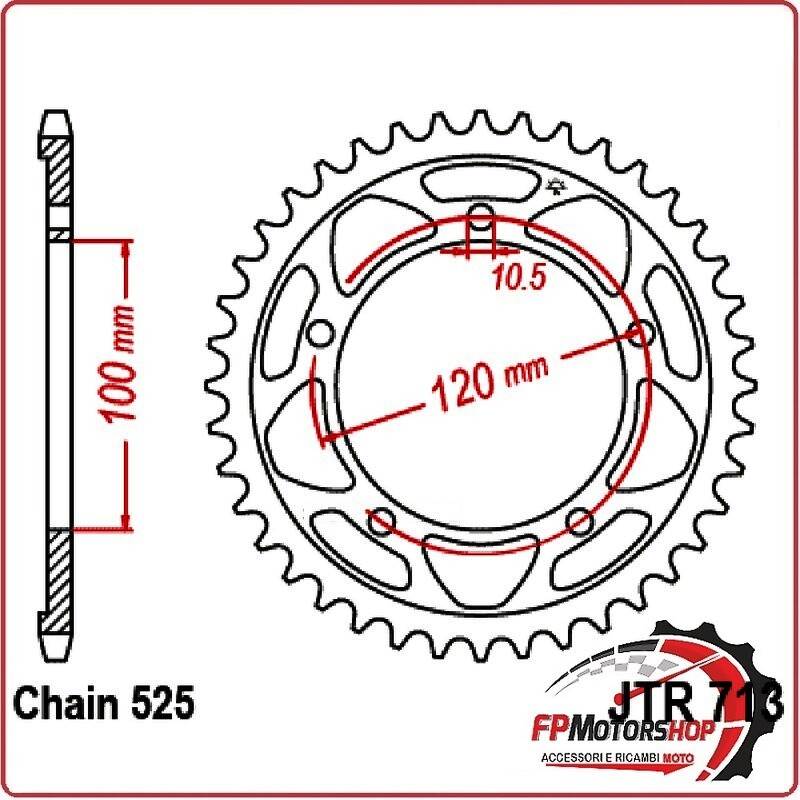 CORONA JT 713 Z42 JTR713.42 2011-2014 APRILIA