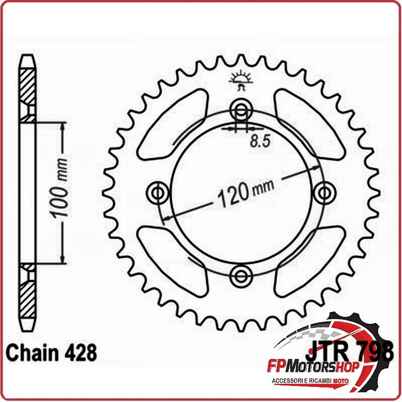 CORONA ALL.7075T6 JTA 798 Z48 JT JTA798.48 SUZUKI YAMAHA