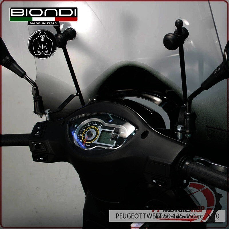 [BI8500620] KIT ATTACCHI PARABREZZA SCOOTER PER SYM FIDDLE II 50 125 08> PEUGEOT TW BIONDI 8500620