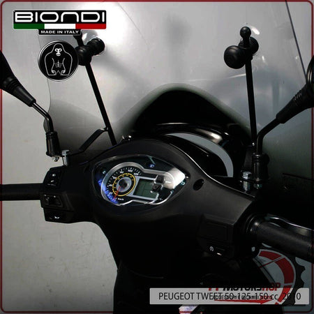 [BI8500620] KIT ATTACCHI PARABREZZA SCOOTER PER SYM FIDDLE II 50 125 08> PEUGEOT TW BIONDI 8500620