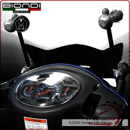 [BI8500628] KIT ATTACCHI PARABREZZA SCOOTER PER SUZUKI SIXTEEN 125/150 BIONDI 8500628 08>