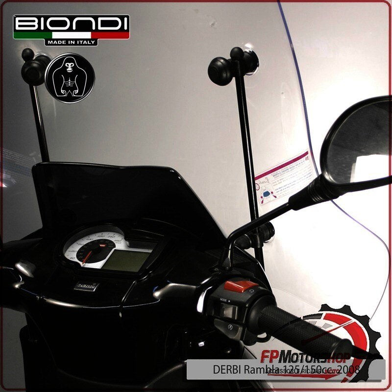 [BI8500691] KIT ATTACCHI PARABREZZA SCOOTER PER APRILIA SPORTCITY 125/200/250 BIONDI 8500691
