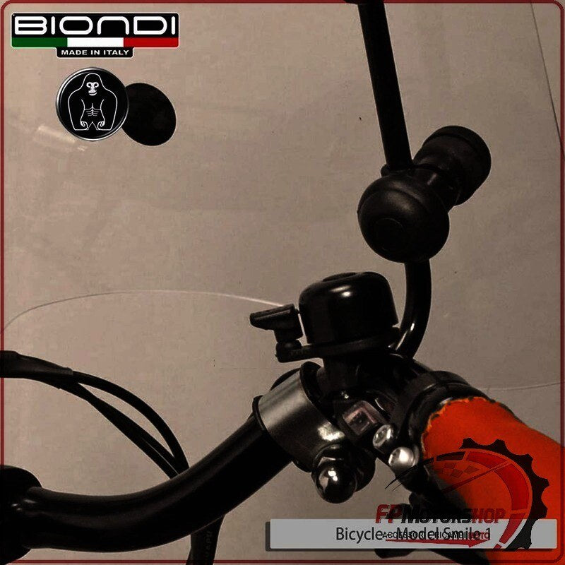 [BI8500975] KIT ATTACCHI PARABREZZA UNIVERSALE PER MANUBRIO BICI SCOOTER BIONDI 8500975