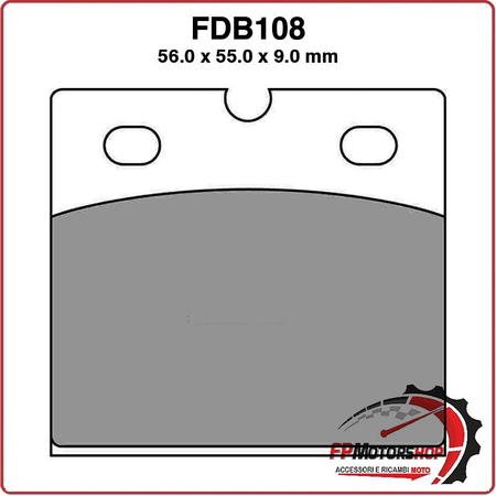 PASTIGLIE FRENO MOTO FERODO FDB108EF APRILIA AF1 REPLICA 250 90 BMW R80 GS