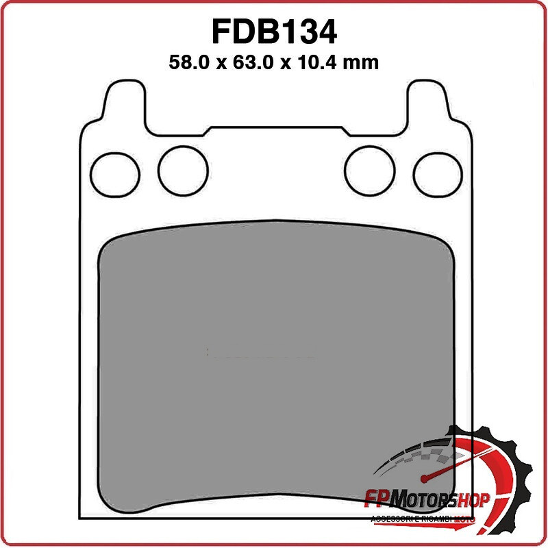 PASTIGLIE FRENO MOTO FERODO FDB134P HONDA GL KZ GOLDWING 1000