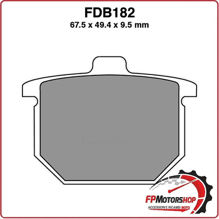 PASTIGLIE FRENO MOTO FERODO FDB182P 1977-1980 HONDA