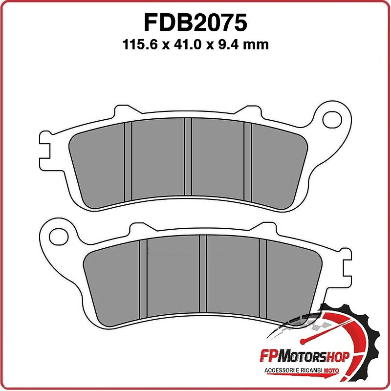 PASTIGLIE FRENO MOTO FERODO FDB2075P 2000-2006 KAWASAKI