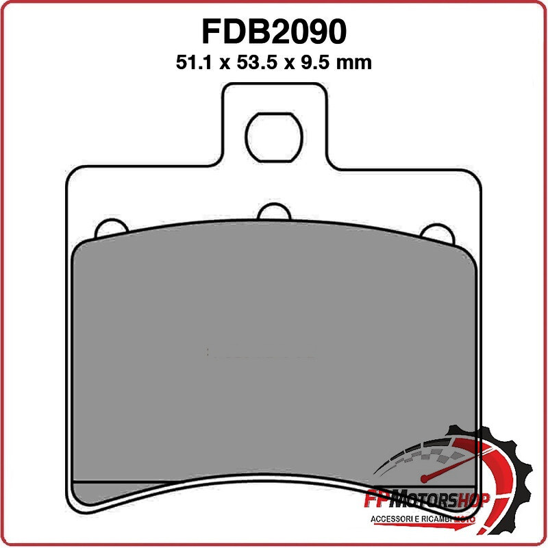 PASTIGLIE FRENO MOTO FERODO FDB2090EF 2003-2007 APRILIA MALAGUTI BENELLI DERBI