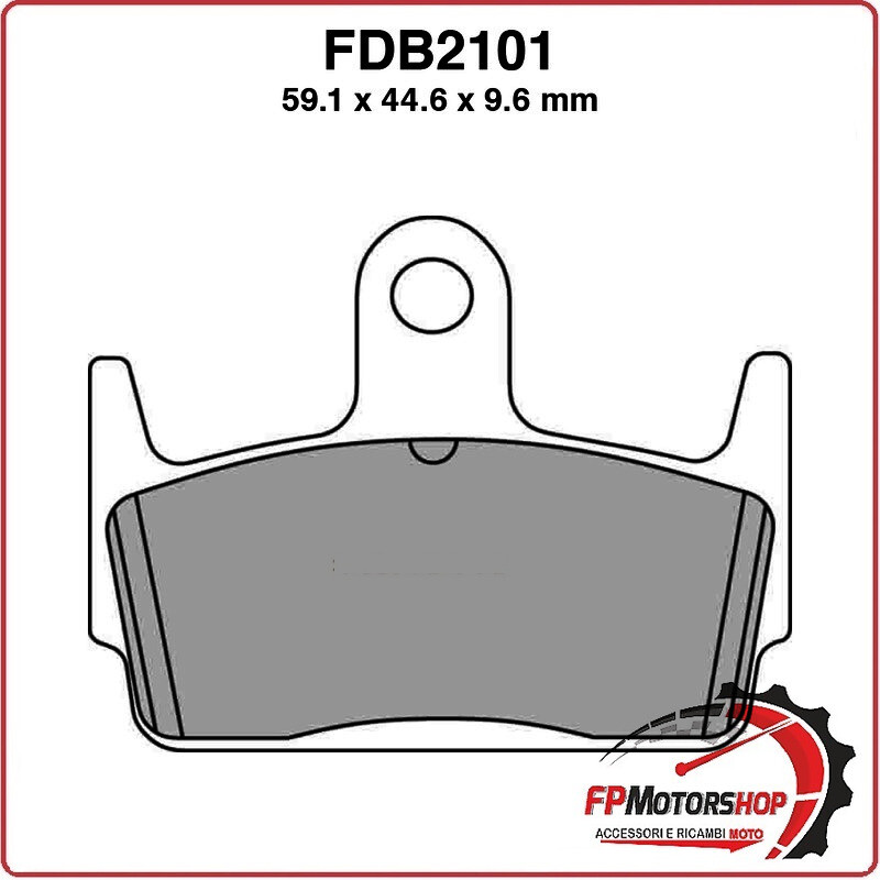 PASTIGLIE FRENO MOTO FERODO FDB2101AG 1998 KYMCO SYM