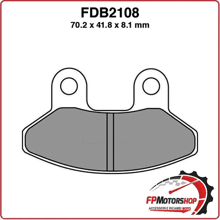 PASTIGLIE FRENO MOTO FERODO FDB2108EF SYM