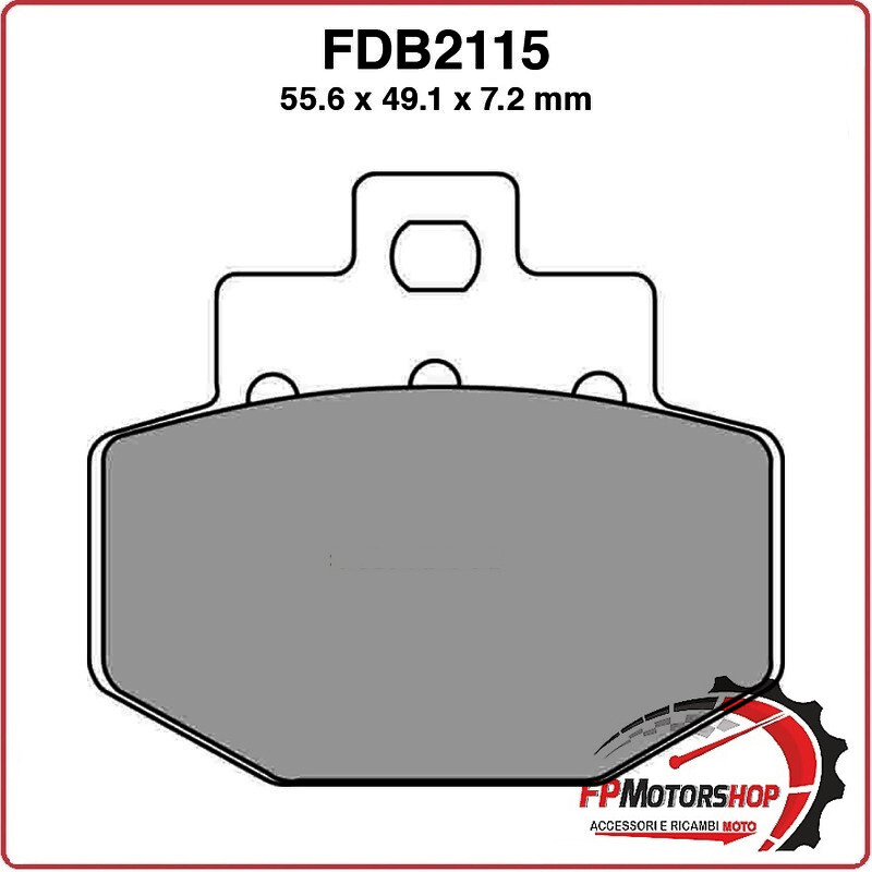 PASTIGLIE FRENO MOTO FERODO FDB2115P GILERA RUNNER VXR 04 05 PIAGGIO VESPA GTS
