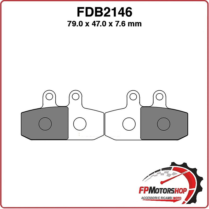PASTIGLIE FRENO MOTO FERODO FDB2146P APRILIA ATLANTIC 500 01 2001