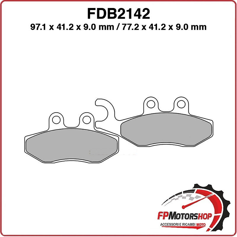 PASTIGLIE FRENO MOTO FERODO FDB2142EF APRILIA PIAGGIO PEUGEOT GILERA