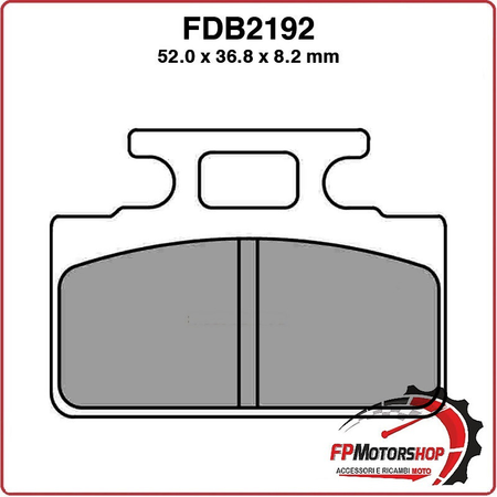 PASTIGLIE FRENO MOTO FERODO FDB2192AG 1988-1992 SYM