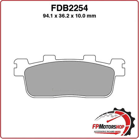 PASTIGLIE FRENO MOTO FERODO FDB2254EF YAMAHA KYMCO
