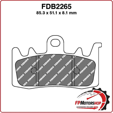 PASTIGLIE FRENO MOTO FERODO FDB2265EF BMW DUCATI KYMCO BENELLI