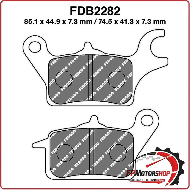 PASTIGLIE FRENO MOTO FERODO FDB2282EF NIU