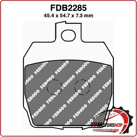 PASTIGLIE FRENO MOTO FERODO FDB2285EF BAJAJ PULSAR S DTSI 220 10 DTS FI 2010