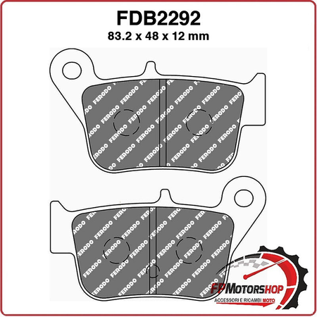 PASTIGLIE FRENO MOTO FERODO FDB2292EF 2014 SYM