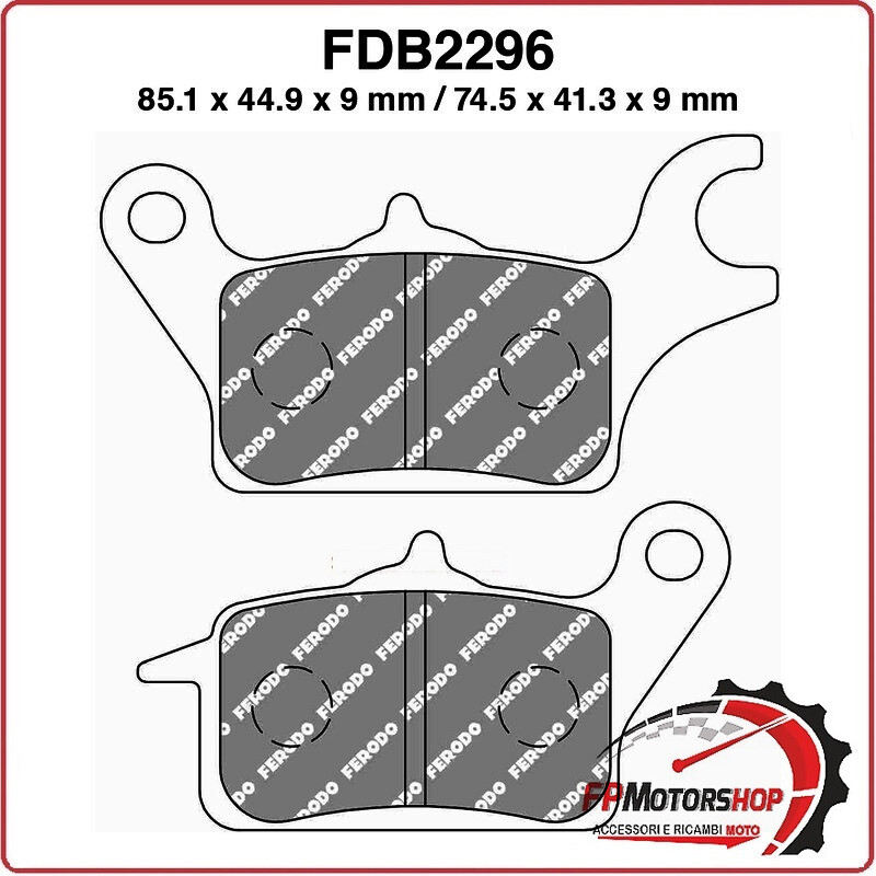 PASTIGLIE FRENO MOTO FERODO FDB2296EF 2014 YAMAHA