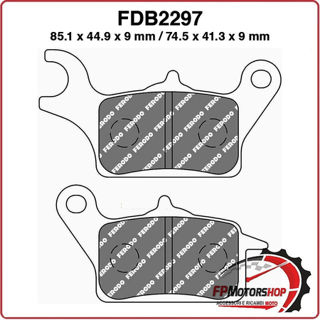 PASTIGLIE FRENO MOTO FERODO FDB2297EF SUZUKI YAMAHA