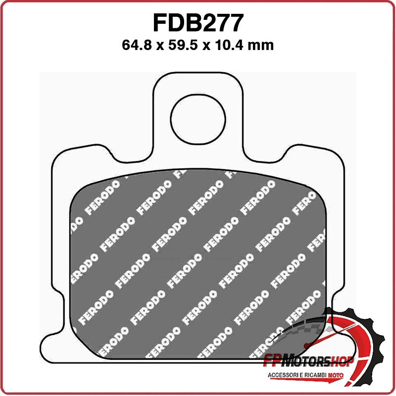 PASTIGLIE FRENO MOTO FERODO FDB277P 1981-1987 YAMAHA