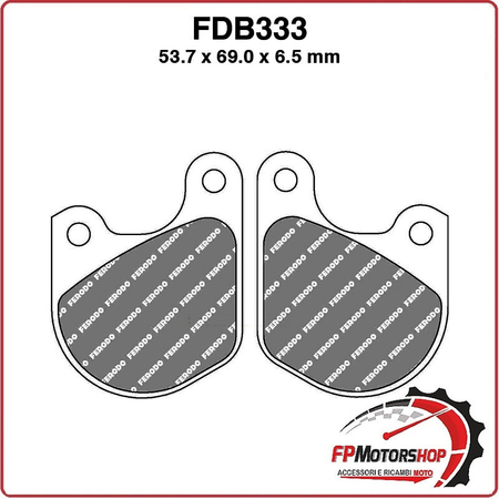 PASTIGLIE FRENO MOTO FERODO FDB333P HARLEY DAVIDSON XLH SPORTSTER 1000 78 83