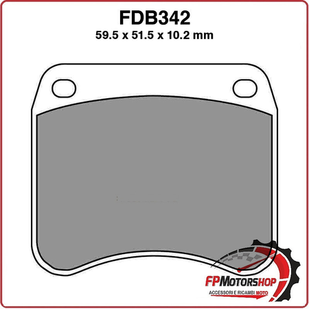PASTIGLIE FRENO MOTO FERODO FDB342P DUCATI SPORT 750 74 76 TRIUMPH BONNEVILLE