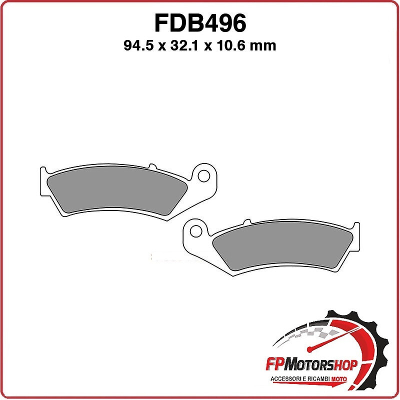 PASTIGLIE FRENO MOTO FERODO FDB496P HONDA NSR 250 94 96 VFR 750 R 88 93 KAWASAKI