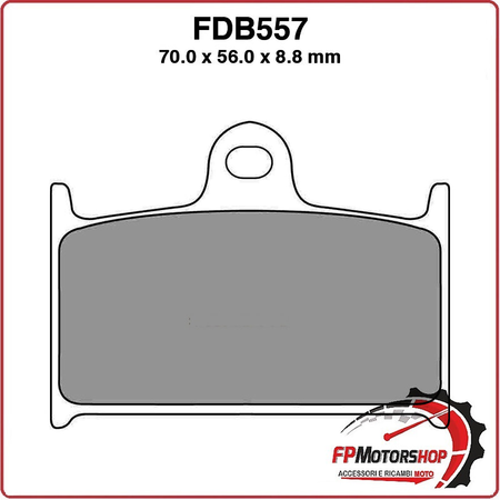 PASTIGLIE FRENO MOTO FERODO FDB557P 1988-1993 SUZUKI