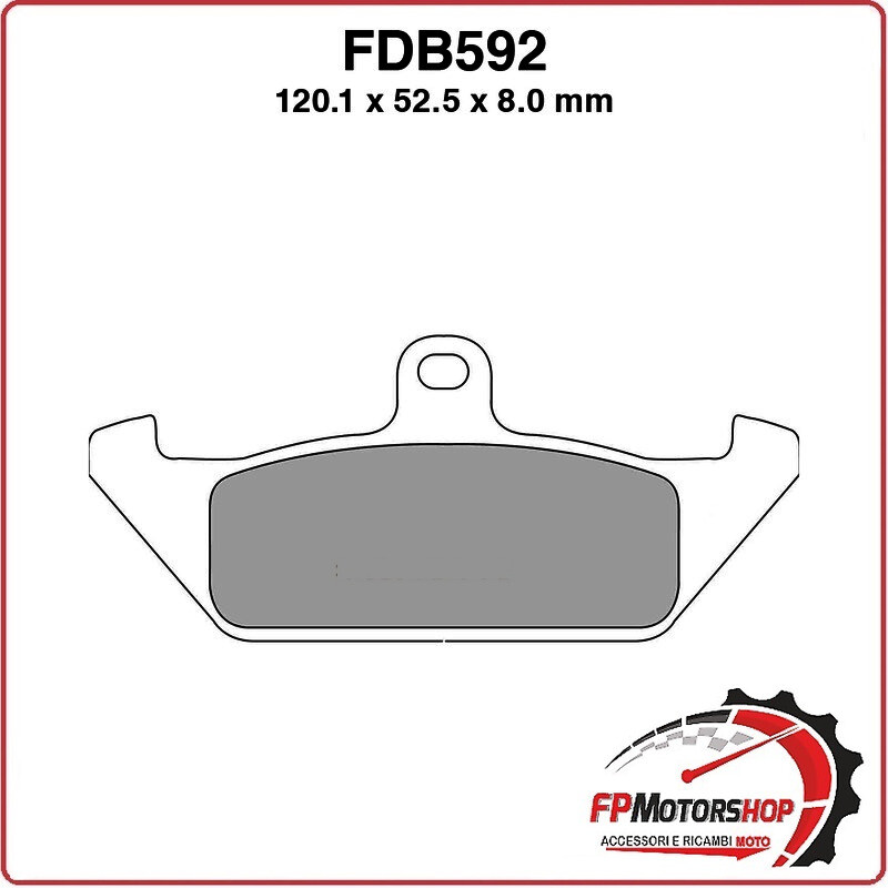 PASTIGLIE FRENO MOTO FERODO FDB592P CAGIVA ELEFANT 750 87 89 DUCATI INDIANA