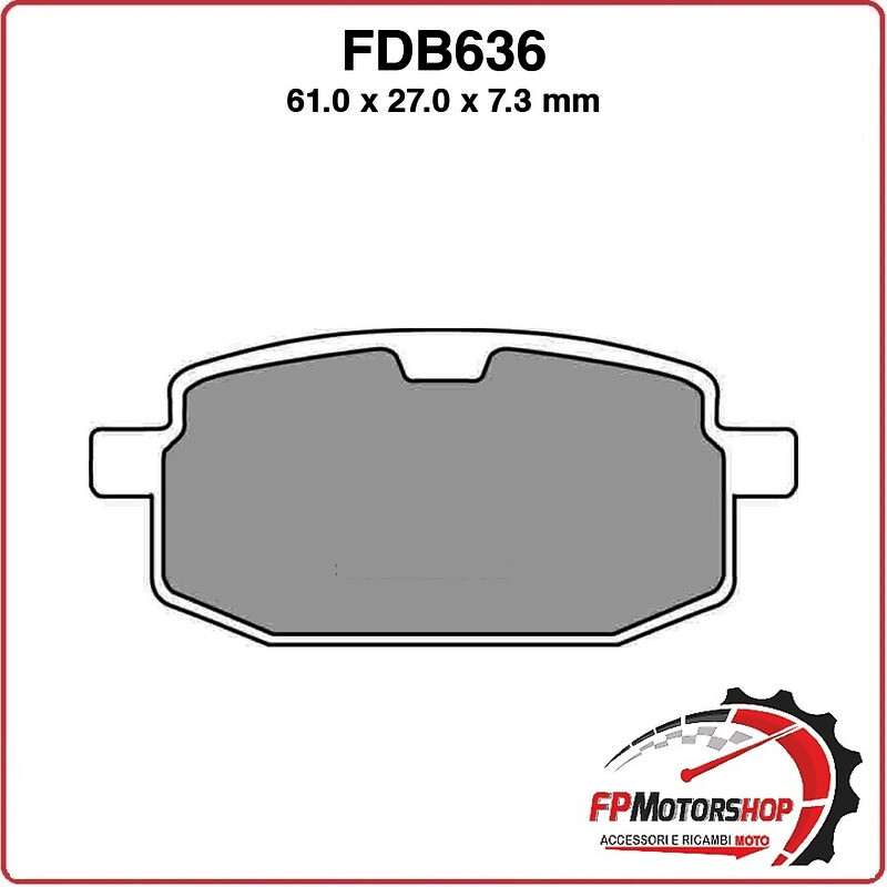 PASTIGLIE FRENO MOTO FERODO FDB636P MBK