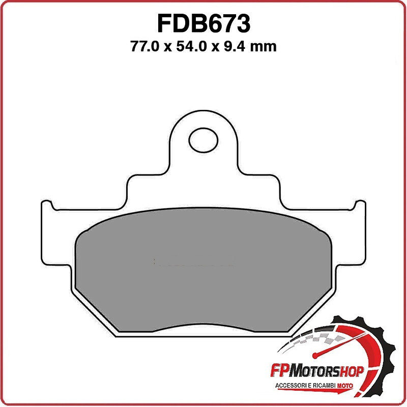 PASTIGLIE FRENO MOTO FERODO FDB673P 1990-1991 SUZUKI