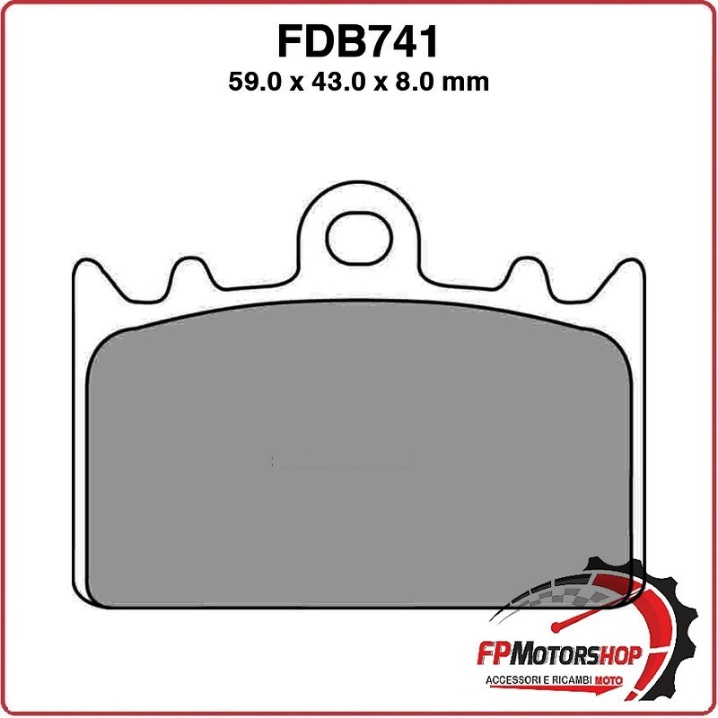 PASTIGLIE FRENO MOTO FERODO FDB741P KAWASAKI ZXR 400 RR 92 02 1992-2002