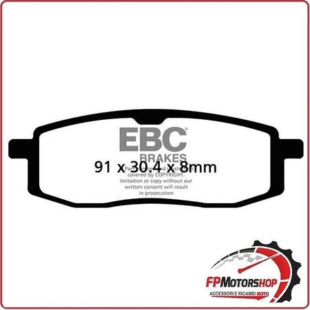 PASTIGLIE FRENO MOTO EBC FA105TT TT YAMAHA TT600 -92 ANT