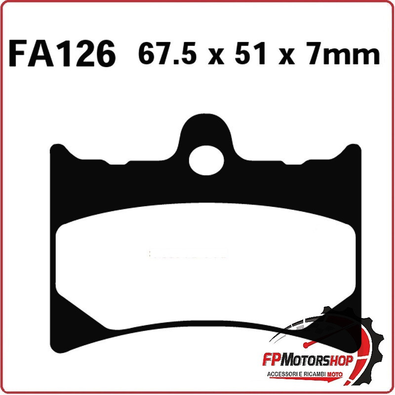 PASTIGLIE FRENO MOTO EBC FA126TT TT APRILIA-GILERA 125 ANT.