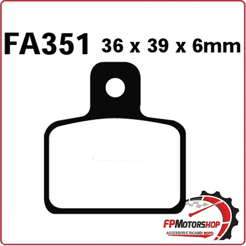 PASTIGLIE FRENO MOTO EBC FA351TT TT TXT 125/ 250/280/300 GAS