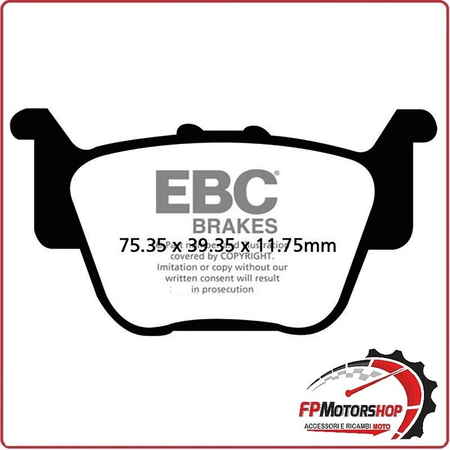 PASTIGLIE FRENO MOTO EBC FA373TT TT HONDA TRX 500 AC FOREMAN RUBICON 4X4 14 19