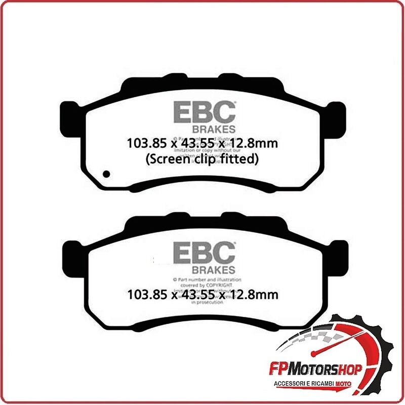 PASTIGLIE FRENO MOTO EBC FA477TT TT HONDA MUV 700-9 DX 09 2009